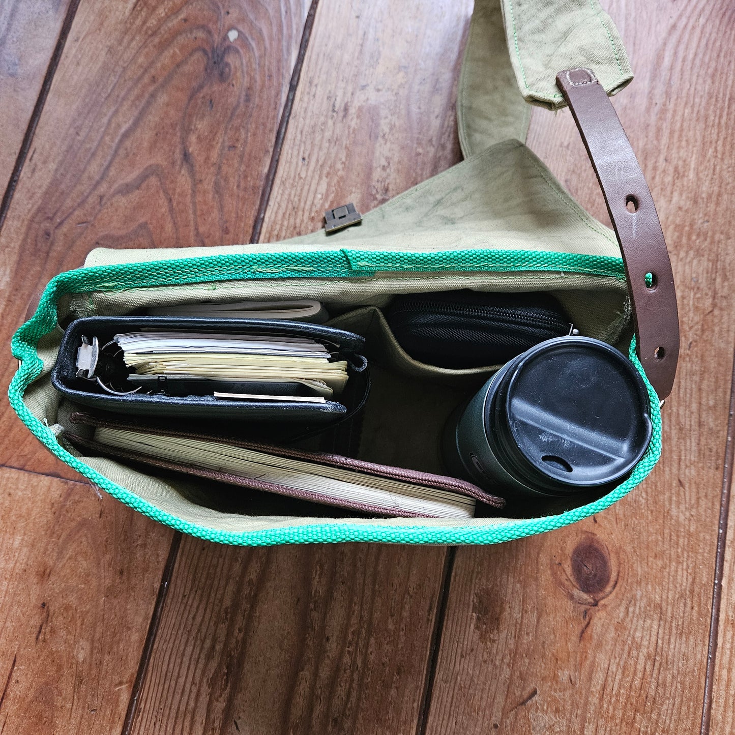 EDC Crossbody waxed canvas bag