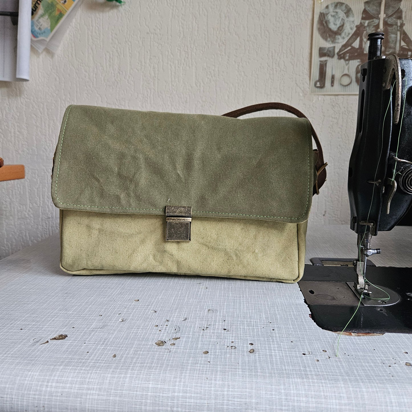 EDC Crossbody waxed canvas bag