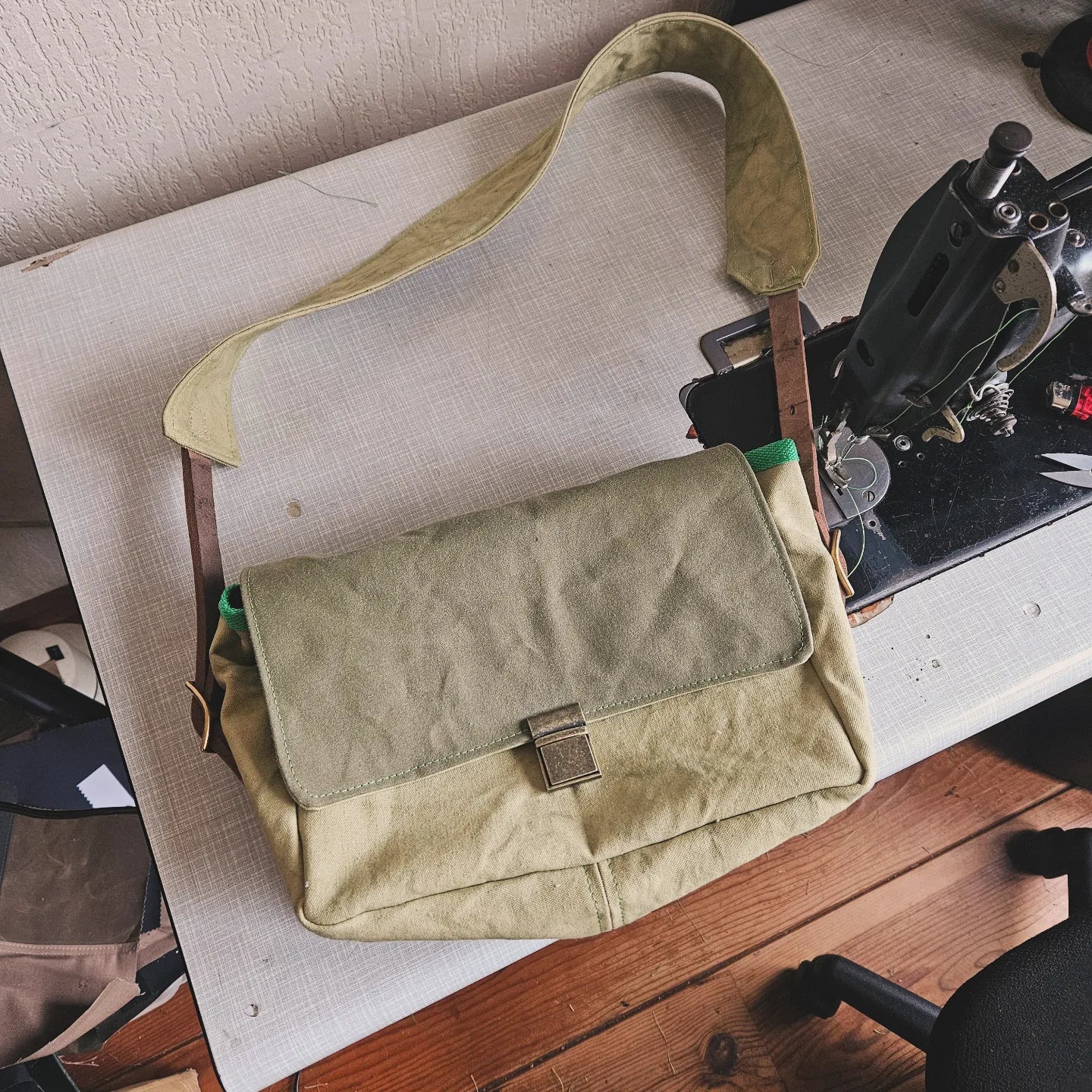 EDC Crossbody waxed canvas bag
