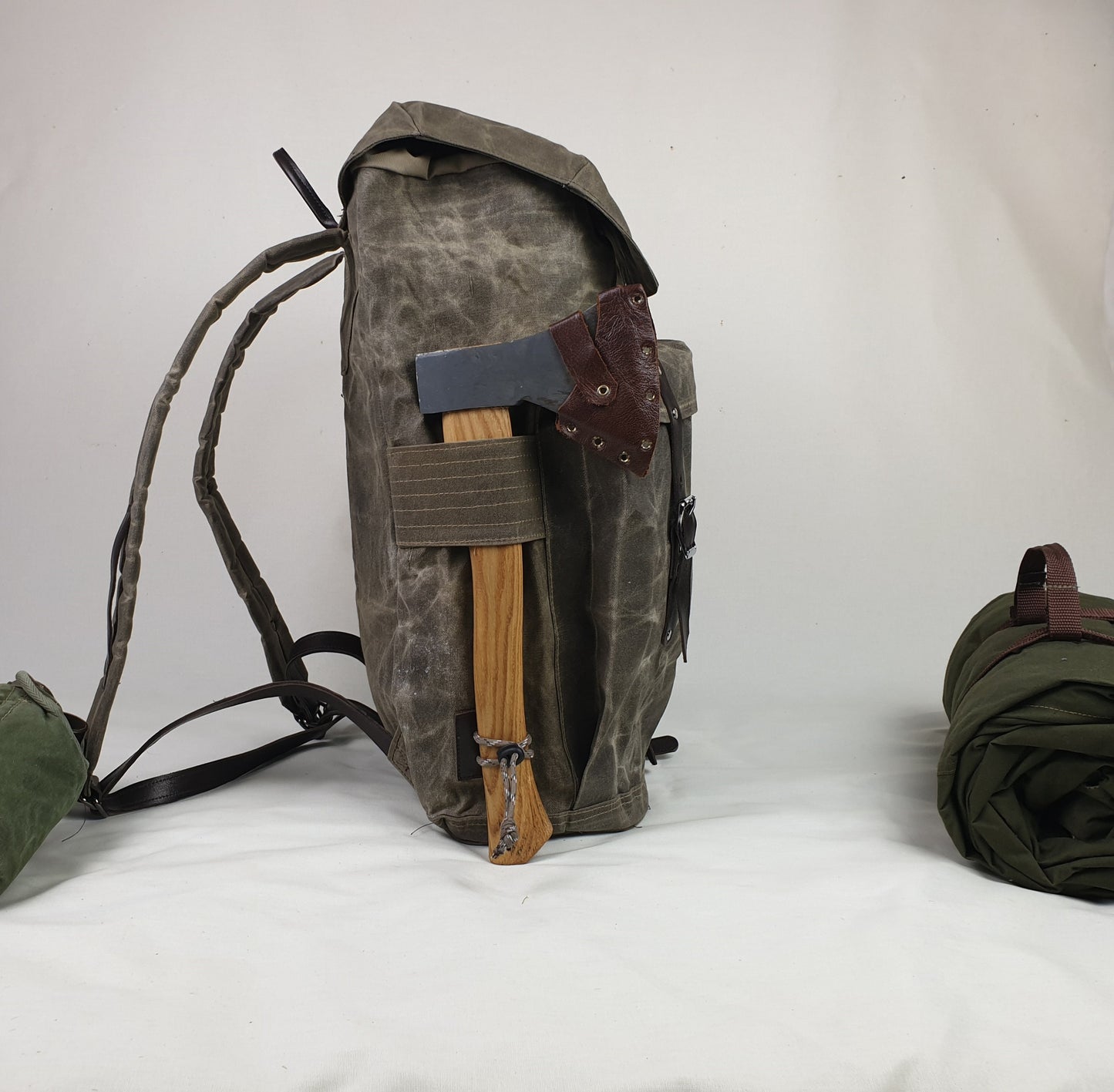 Waxed canvas backpack, The Bushcrafter 30L pack, hiking bag