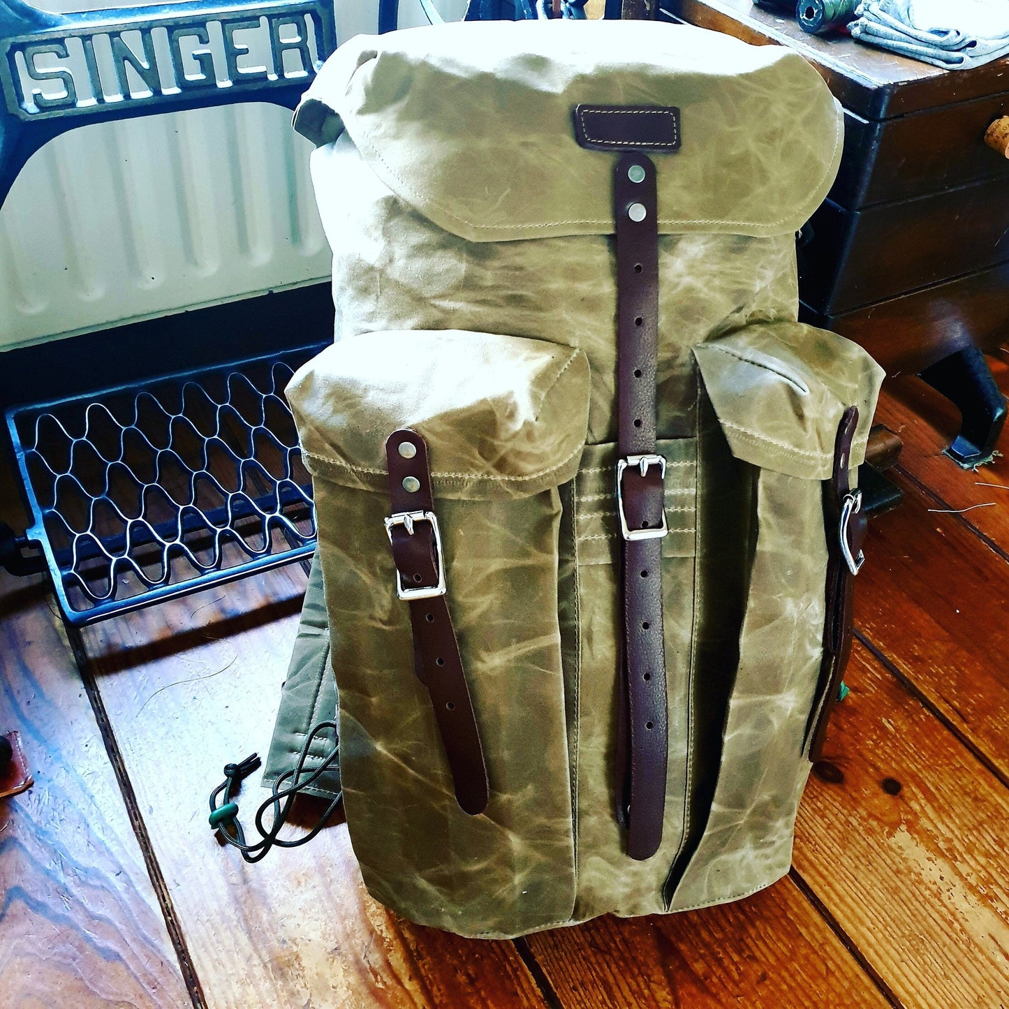Waxed canvas backpack, The Bushcrafter 30L pack, hiking bag
